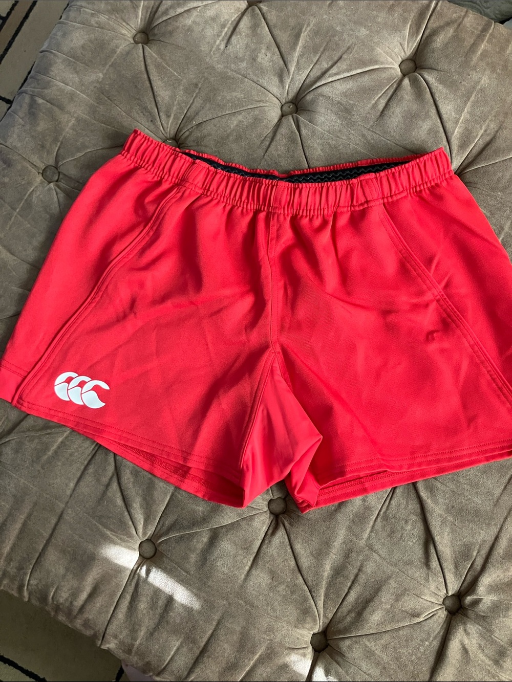 Canterbury of New Zealand Mens Advantage Red Shorts Rugby XL